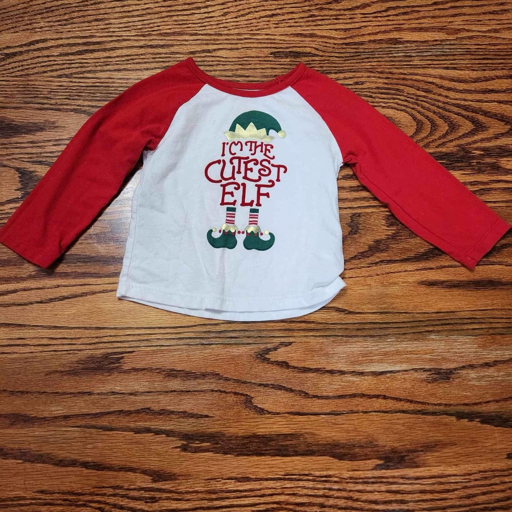Cutest Elf Graphic T-Shirt 18m Holiday Time